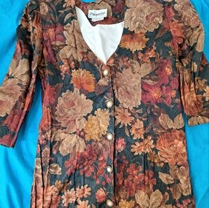 Paquette multi color dress size 12 vintage